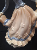 tengra spain figurine porcelain Dancing Lady Long Dress 12" Tall X 8" Wide 91208