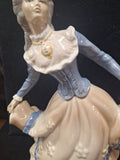 tengra spain figurine porcelain Dancing Lady Long Dress 12" Tall X 8" Wide 91208