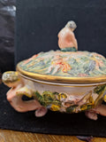 Capodimonte Decorative Bowl Made In Italy 2160 6" Diameter 4" Tall