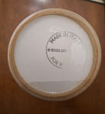 Porcelain Jar with Lid, Floral Design, Made in Italy, Over 4" Tall, About 3" Dia