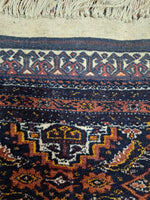 Antique Early 20th Century Wool Foundation Rug 32" X  36"