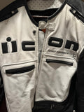 Icon Leather Motorcycle Jacket Size Small