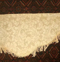 Valance with Pink Fringes Approximately 94" X 13"-17"