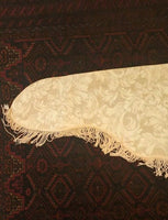 Valance with Pink Fringes Approximately 94" X 13"-17"