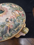 Capodimonte Decorative Bowl Made In Italy 2160 6" Diameter 4" Tall