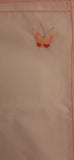 Placemats Set of 12 White with Pink Border and Butterfly 15.75" X 15.75"