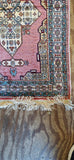 Turkish Silk Oriental Rug 1-8 X 2-5 Circa 1960's Never Used, Always Hung On Wall