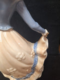 tengra spain figurine porcelain Dancing Lady Long Dress 12" Tall X 8" Wide 91208