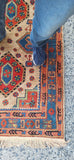 Hand Knotted All Wool Turkistan Rug 3' X 5' Vintage 1980's