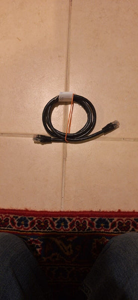 3' CAT6 Patch 550 MHZ Ethernet Network Cable Black