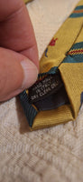 100% Silk Tie Hand Made in Italy Mates  Como with Elephants Vintage Early 90's