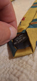 100% Silk Tie Hand Made in Italy Mates  Como with Elephants Vintage Early 90's