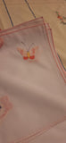 Placemats Set of 12 White with Pink Border and Butterfly 15.75" X 15.75"