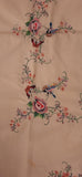 Embroidered Floral Tablecloth with Butterflies 5-5 X 8-5
