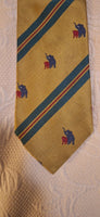 100% Silk Tie Hand Made in Italy Mates  Como with Elephants Vintage Early 90's