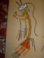 Sand Painting Measuring Approximately 1' x 1' Ethnic, Reseller - Diamonds Sapphires Rubies Emeralds