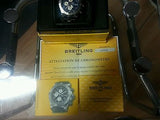 Breitling A1337011 Super Avenger Chronograph Good Condition Blue Face - Diamonds Sapphires Rubies Emeralds