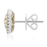 Lovely Yellow Diamond Earring - Diamonds Sapphires Rubies Emeralds