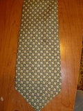 100% Silk Chaps by Ralph Lauren Olive Green with Gold Tie - Diamonds Sapphires Rubies Emeralds