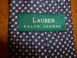 Hand Finished 100% Woven Silk Lauren by Ralph Lauren Cherry and Black Tie - Diamonds Sapphires Rubies Emeralds