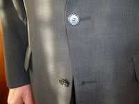 Beautiful Charcoal Gray Brooks Brothers Suit 100% Wool Made in USA Size 41 - Diamonds Sapphires Rubies Emeralds