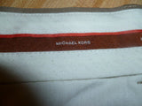 Beautiful Beige Michael Kors 100% Wool Dress Pants Size 34 Waist Size 28 Inseam - Diamonds Sapphires Rubies Emeralds