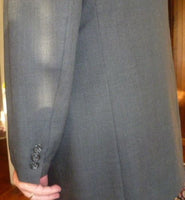 Beautiful Charcoal Gray Brooks Brothers Suit 100% Wool Made in USA Size 41 - Diamonds Sapphires Rubies Emeralds