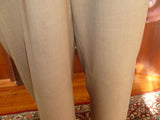 Beautiful Beige Michael Kors 100% Wool Dress Pants Size 34 Waist Size 28 Inseam - Diamonds Sapphires Rubies Emeralds