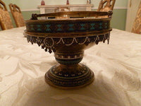 Antique Russian Cake Basket from 1884, 88 Proof - Diamonds Sapphires Rubies Emeralds
