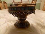 Antique Russian Cake Basket from 1884, 88 Proof - Diamonds Sapphires Rubies Emeralds