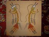 Sand Painting Measuring Approximately 1' x 1' Ethnic, Reseller - Diamonds Sapphires Rubies Emeralds