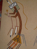 Sand Painting Measuring Approximately 1' x 1' Ethnic, Reseller - Diamonds Sapphires Rubies Emeralds