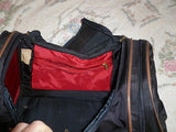 Authentic Lark Duffle Bag, Very Good Condition 23" Black, Canvas - Diamonds Sapphires Rubies Emeralds