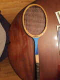 Wilson Chris Evert Wood tennis racket - Diamonds Sapphires Rubies Emeralds