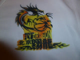 Stephon Marbury Beijing Fly Dragons Basketball Jersey White, Size Small - Diamonds Sapphires Rubies Emeralds