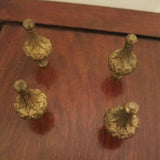 Rare Set of Antique Gilt Bronze Finials