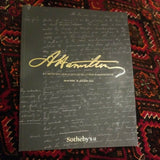 Sotheby's New York Alexander Hamilton An Important Family Archive of Letters