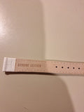 LE VIAN (LeVian) GENUINE LEATHER 14 MM WATCH STRAP ZAS 197 White  MISSING LUGS!!