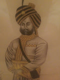 Antique Maharaja Noble Drawing Painting Collection