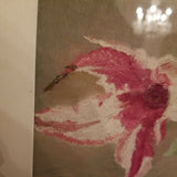 Vintage Asian Painting Still Life Green Flower Vase