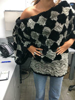 Women's Reversible Fur Garment, Off the Shoulder, Made in Israel