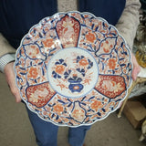 Emari Japanese Porcelain Plate Round 12" 1960's hand painted