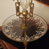 Antique Bohemian Glass Gilt Bronze Moser Centerpiece