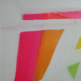 Contemporary Abstract Signed Painting Colors Hamptons Style "Pillow Fight" BENT!