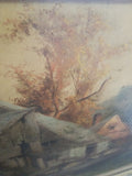 Antique Painting From An Estate George F. Bensell Labeled "The Old Mill" #915008