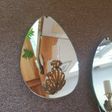 Mid century Modern Pair of Mirrored Sconces