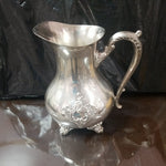 Vintage Silver Plated Pitcher 9" Tall