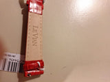 LE VIAN (LeVian) GENUINE LEATHER 14 MM WATCH STRAP ZAS 28 Red New