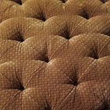 Massive Oversized Tufted Designer Fringed Ottoman