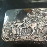 Antique Carved Silver Box Made In Germany